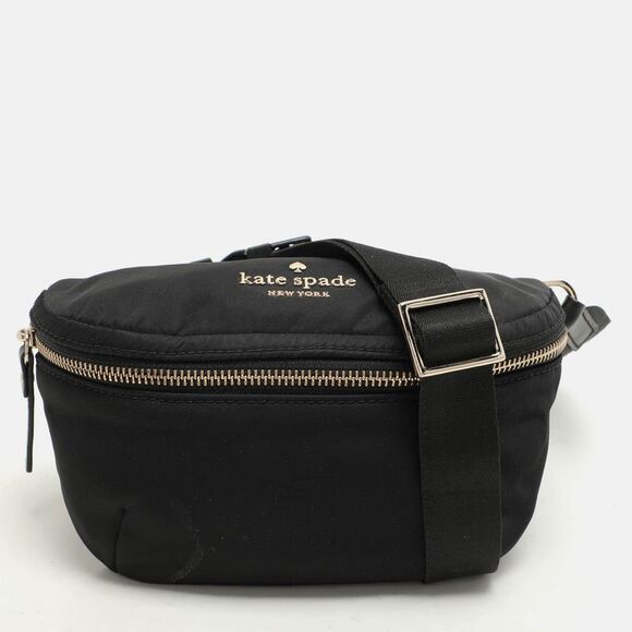 Kate Spade Black Satin Belt Bags